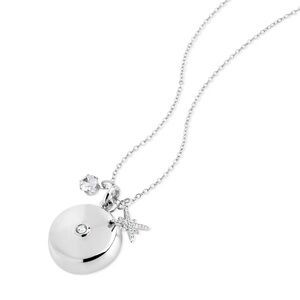 Invisawear Life Saving Silver Charm Necklace with Starburst Pendant
